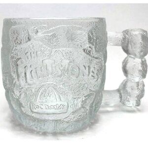 Vintage McDonald's Flintstones Glass Mug Rocdonalds Rocky Road 1993